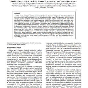 Extraction of Collagen Short Peptides from Chrome Tanned Leather Shavings using Serratia Marcescens G Solid-State Fermentation
