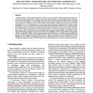 Characteristics of Lightweight Grain Leather with Improved Foamability and Properties Using Wet-Foaming Technology