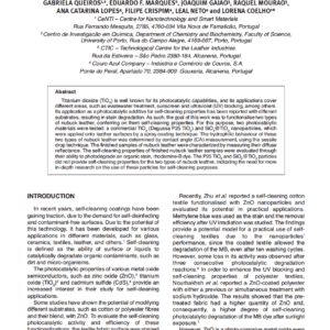 Evaluation of Self-cleaning Properties of Leather Surface with TiO2 Nanoparticles