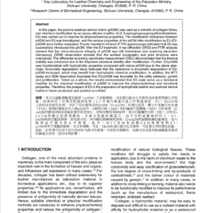 Feasibility Study of a Functional Modification for Porcine Acellular Dermal Matrix