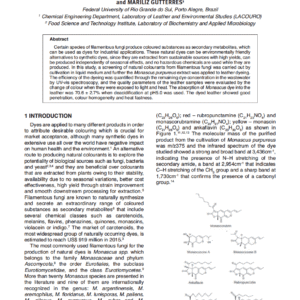 Screening of Natural Dyes from Filamentous Fungi and Leather Dyeing with Monascus purpureus Extract