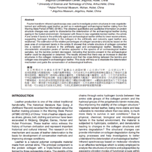 Studies of Structure Changes of Archeological Leather by FTIR Spectroscopy