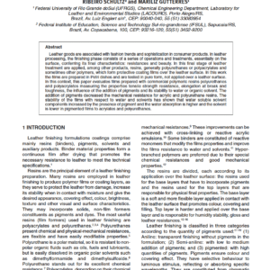 Influence of Pigment Addition on the Properties of Polymer Films for Leather Finishing