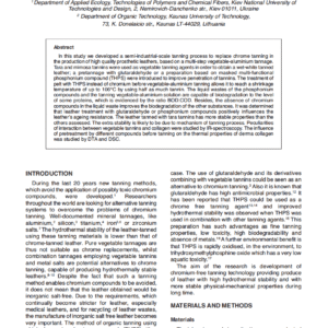 An Eco-Benign Semi-Metal Tanning System for Cleaner Leather Production