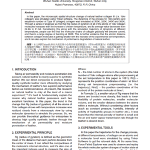 Air Permeability and Moisture Penetration Performance of Leather from a Microscopic View