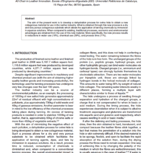 A Dehydration Process for Ovine Hide to Obtain a New Collagenous Material