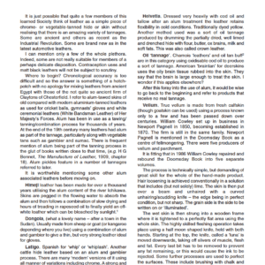 Some Bygone Leathers and Their Reincarnations