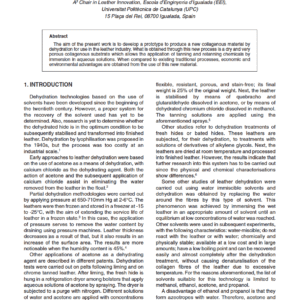 Design of a Prototype to Produce a New Collagen Material by Dehydration