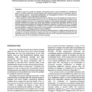 Effect of Carboxyl Group Content of Collagen on Chromium Absorption