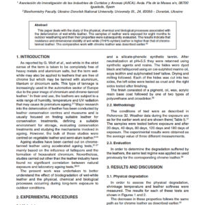 Biodegradation of Wet-White Leather