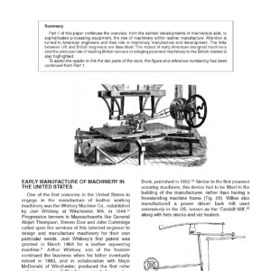 Machinery & Leather Trades’ Engineers to the Early 1880s: Part II