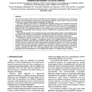 Alternative Fungicides: Comparisons with Conventional Chemicals