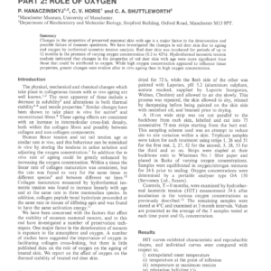 Age and Chemical-Related Changes in Red Deer Skin Part 2: Role of Oxygen