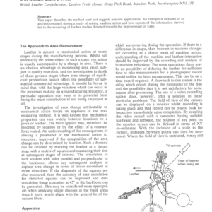 Analysis of Video Recordings to Investigate Mechanical Operations