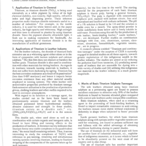 Basic Titanium Sulphate - A Versatile Tanning Agent