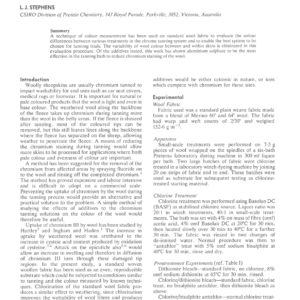 Colorimetric Assessment Of Wool Fabric Staining As A Model For Studying Reduction Of Chromium Staining During Tanning Of Woolly Sheepskins