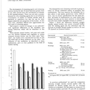 Dyeing of Retanned Leather