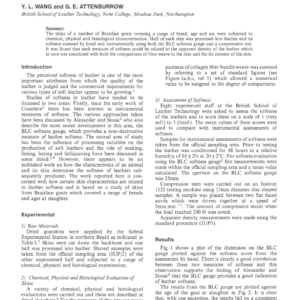 Factors Influencing the Softness of Brazilian Goatskin Leathers