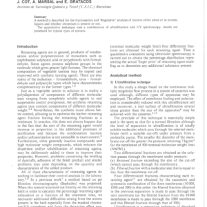 Instrumental Techniques for Evaluation of Residual Retanning Baths