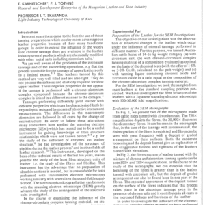 Investigation of the Structure of Leathers Tanned with Chrome-Zirconium Complex Tanning Material