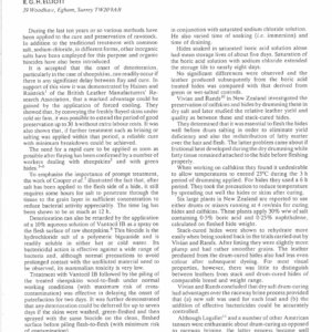 Methods for the Treatment and Preservation of Raw Hides and Skins: A Review