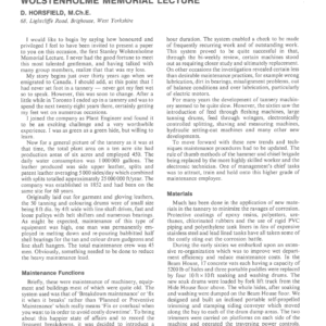 Reflections on Three Decades of Canadian Tannery Engineering