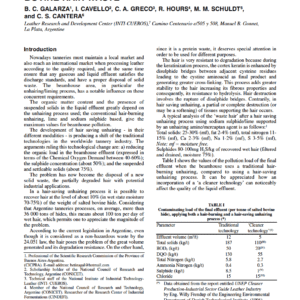Alternative Technologies For Adding Value To Bovine Hair Waste