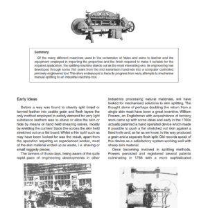 The History of Tannery Machines The Splitting Machine