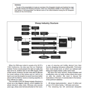 Vertically Integrated Sheepskin Processing