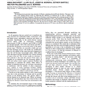 Lower Pollution Pickle-Chrome Process: A No-Float / Low-Salt Approach