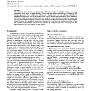 Soft Leathers From Himantura Stingray Skins