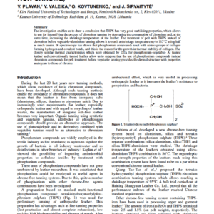 THPS Pretreatment Before Tanning (Chrome Or Non-Chrome)