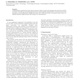 The Heterogeneous Interaction Between Sulpho-Syntans and Collagen, Part IV: Experimental Verification of Polyelectrolyte Complex Formation