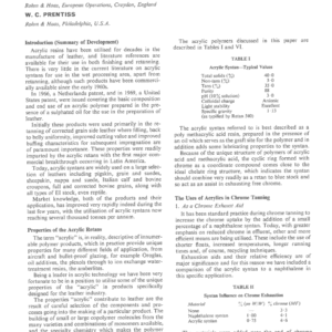 The Role of Acrylics in Wet Processing
