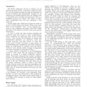 The Water Authority's Service to Industry