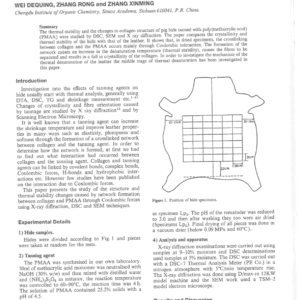 A Study of Pig Hide Tanned with Polymethacrylic Acid