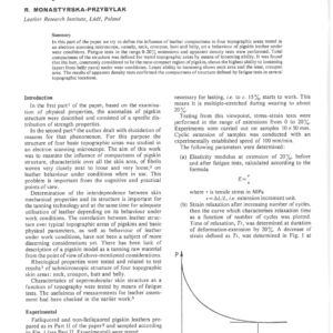 Anomalies of Pigskin Structure Part III. Analysis of Leather Structure Through Fatigue and Density Tests