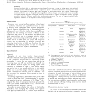 Colour Changes During Ageing of Coloured Leather
