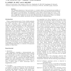 Determination of Hydrothermal Stability (Shrinkage Temperature) of Historical Leather by the Micro Hot Table Technique