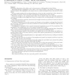 Grain Strain in Sheepskins Produced During Flaying: Part I
