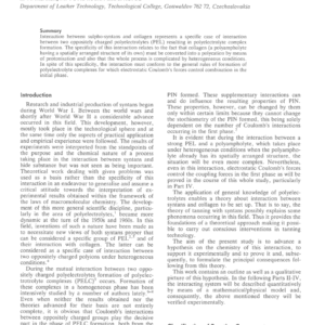 Heterogeneous Interaction Between Sulpho-Syntans and Collagen. Part I: Qualitative Approach
