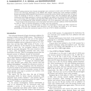 Improved Uptake of Basic Chromium Salts in Tanning Operations Using Keratin Hydrolysate