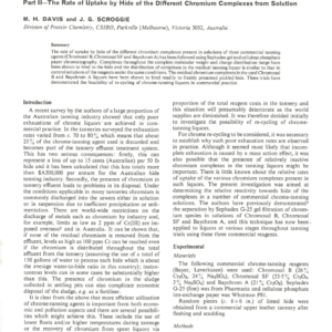Investigation of Commercial Chrome-Tanning Systems Part 2