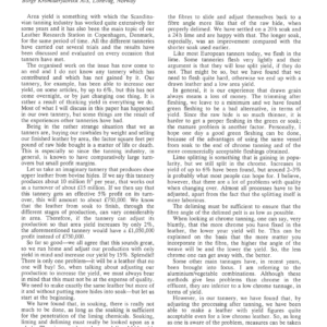 Leather Processing for Area Yield