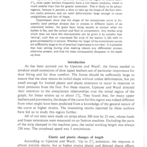 Low Strain Characteristics of Leather