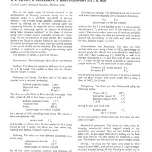 Production of Titanium-Tanned Goat Suede Garment Leathers