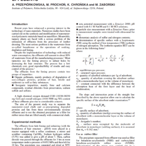 Separation Of A Nanofiller From Tannery Effluents