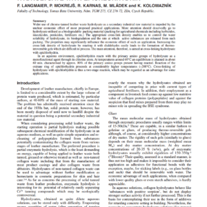 Modification Of Chrome-Tanned Leather Waste Hydrolysate With Epichlorhydrin
