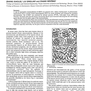 Nanocomposites Of Acrylate-Organsilicon  Resin/Layered Silicate For Leather Finishing