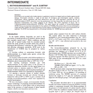A New Approach To The Synthesis Of Bromochloromethane As A Biocide Intermediate